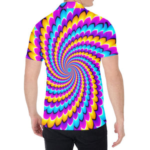 Spiral Colors Moving Optical Illusion Men's Shirt