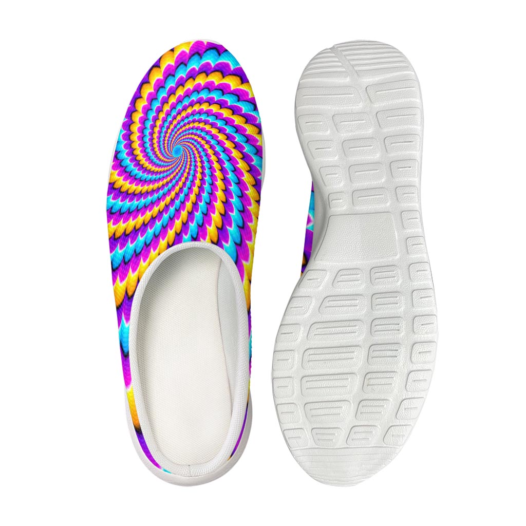 Spiral Colors Moving Optical Illusion Mesh Casual Shoes