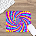 Spiral Colors Moving Optical Illusion Mouse Pad