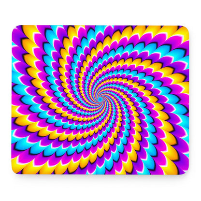 Spiral Colors Moving Optical Illusion Mouse Pad