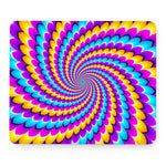 Spiral Colors Moving Optical Illusion Mouse Pad