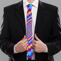 Spiral Colors Moving Optical Illusion Necktie