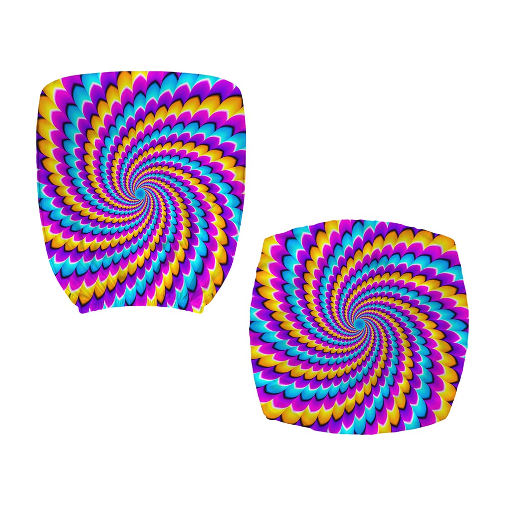 Spiral Colors Moving Optical Illusion Office Chair Cover