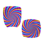 Spiral Colors Moving Optical Illusion Office Chair Cover