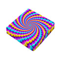 Spiral Colors Moving Optical Illusion Outdoor Seat Cushion Cover