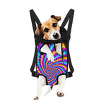 Spiral Colors Moving Optical Illusion Pet Carrier Backpack