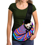 Spiral Colors Moving Optical Illusion Pet Sling Carrier