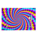 Spiral Colors Moving Optical Illusion Placemat