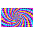 Spiral Colors Moving Optical Illusion Polyester Doormat