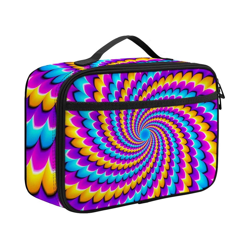Spiral Colors Moving Optical Illusion Portable Lunch Bag