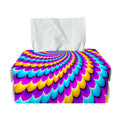 Spiral Colors Moving Optical Illusion Rectangle Tissue Box Cover