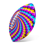 Spiral Colors Moving Optical Illusion Rugby Ball
