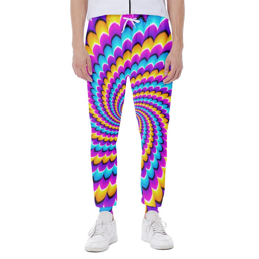 Spiral Colors Moving Optical Illusion Scuba Joggers