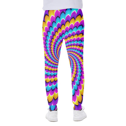 Spiral Colors Moving Optical Illusion Scuba Joggers