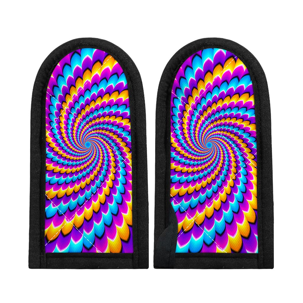 Spiral Colors Moving Optical Illusion Skillet Handle Cover