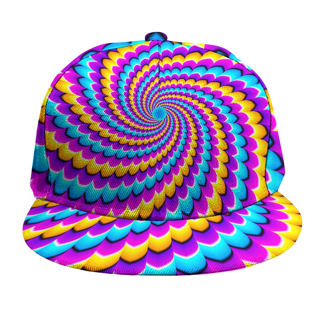 Spiral Colors Moving Optical Illusion Snapback Cap