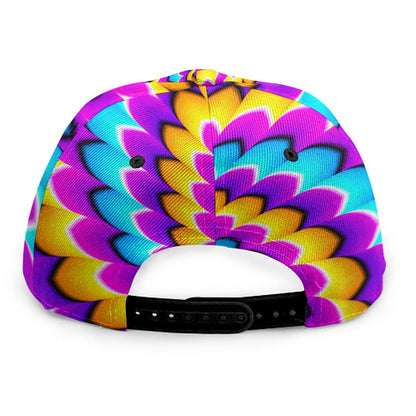 Spiral Colors Moving Optical Illusion Snapback Cap