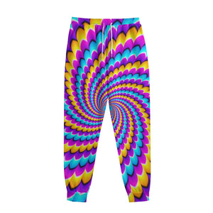 Spiral Colors Moving Optical Illusion Sweatpants