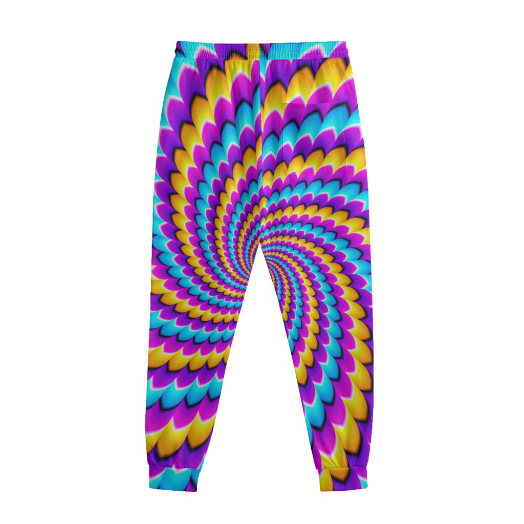 Spiral Colors Moving Optical Illusion Sweatpants