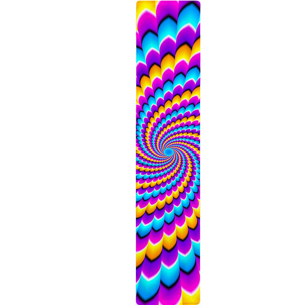 Spiral Colors Moving Optical Illusion Table Runner