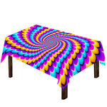 Spiral Colors Moving Optical Illusion Tablecloth