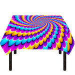 Spiral Colors Moving Optical Illusion Tablecloth