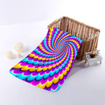 Spiral Colors Moving Optical Illusion Towel