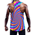 Spiral Colors Moving Optical Illusion Training Tank Top