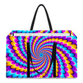 Spiral Colors Moving Optical Illusion Utility Tote Bag