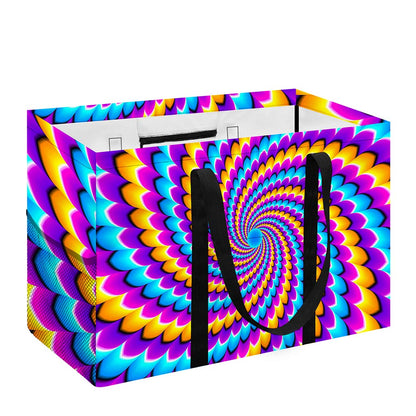 Spiral Colors Moving Optical Illusion Utility Tote Bag