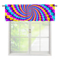 Spiral Colors Moving Optical Illusion Window Valance