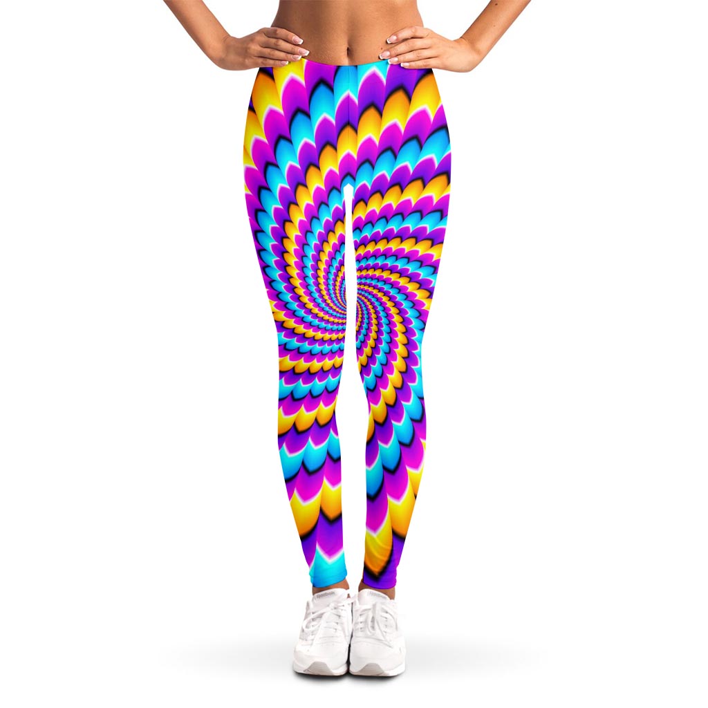 Spiral Colors Moving Optical Illusion Women's Leggings