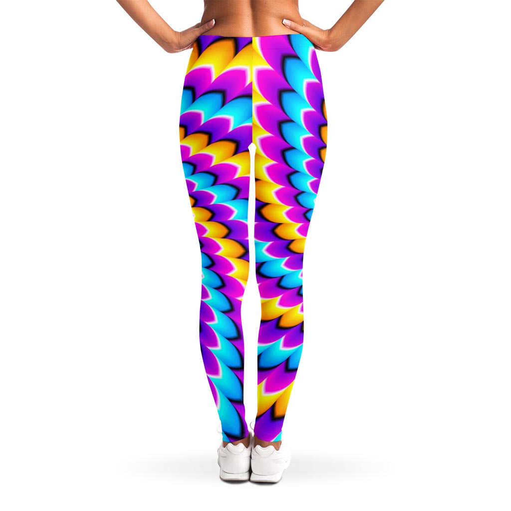 Spiral Colors Moving Optical Illusion Women's Leggings