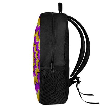 Spiral Expansion Moving Optical Illusion 17 Inch Backpack