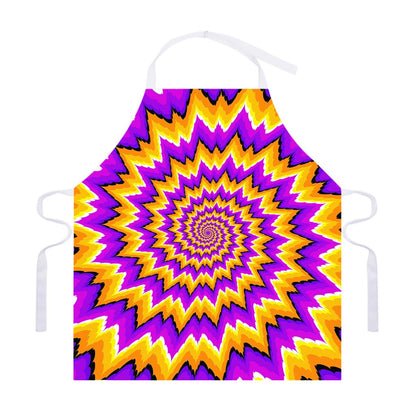 Spiral Expansion Moving Optical Illusion Adjustable Apron