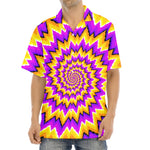 Spiral Expansion Moving Optical Illusion Aloha Shirt