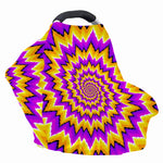 Spiral Expansion Moving Optical Illusion Baby Seat Cover