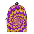 Spiral Expansion Moving Optical Illusion School Backpack