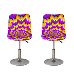Spiral Expansion Moving Optical Illusion Bar Stool Covers