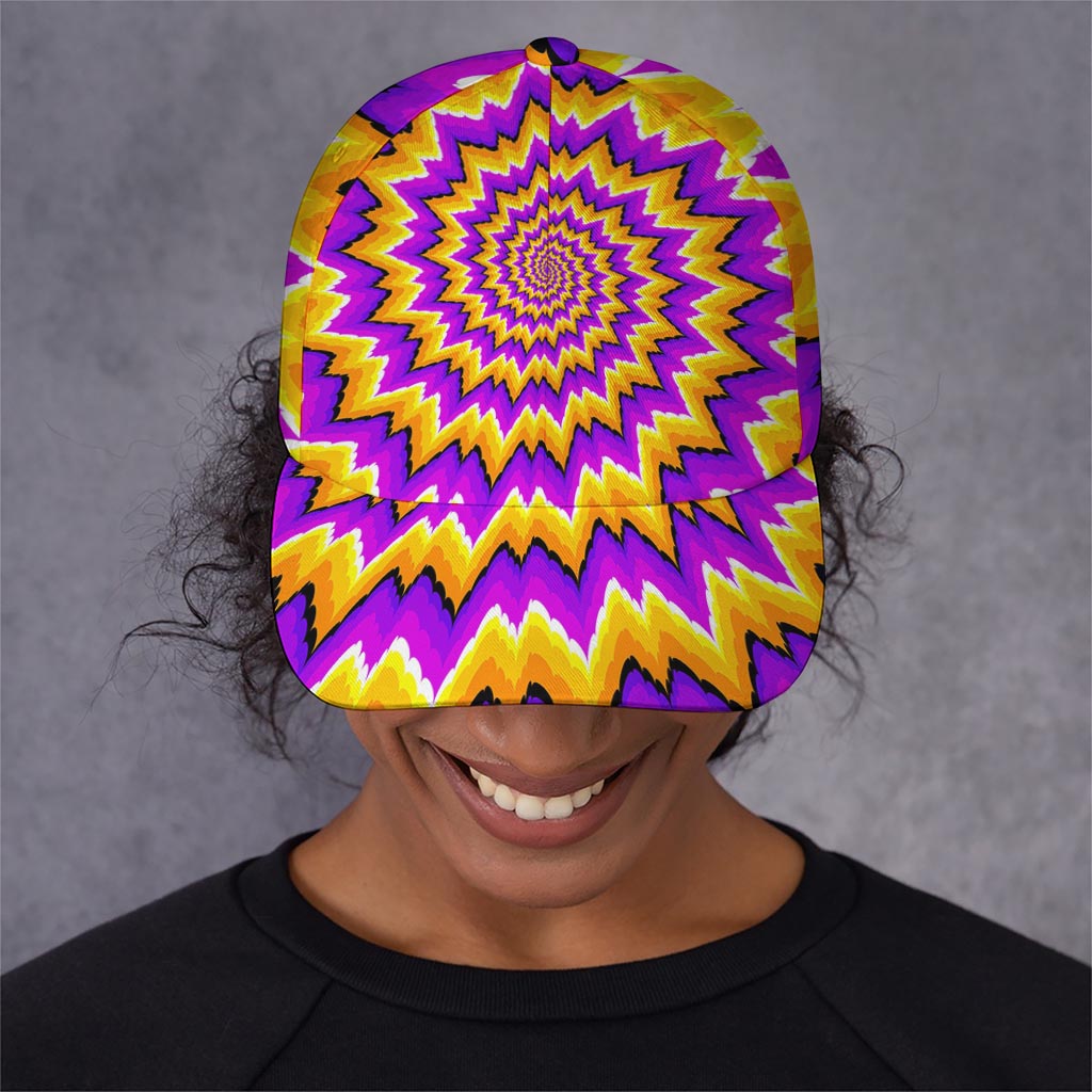 Spiral Expansion Moving Optical Illusion Baseball Cap