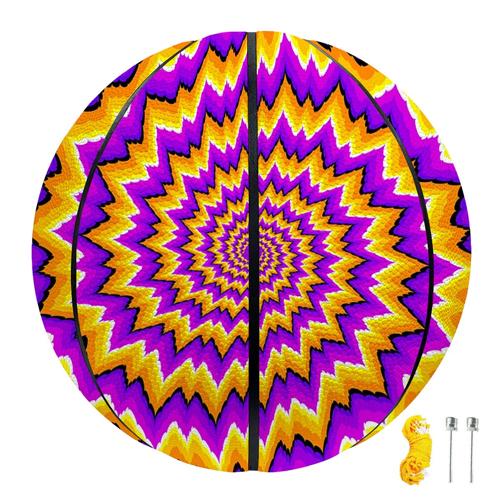 Spiral Expansion Moving Optical Illusion Basketball