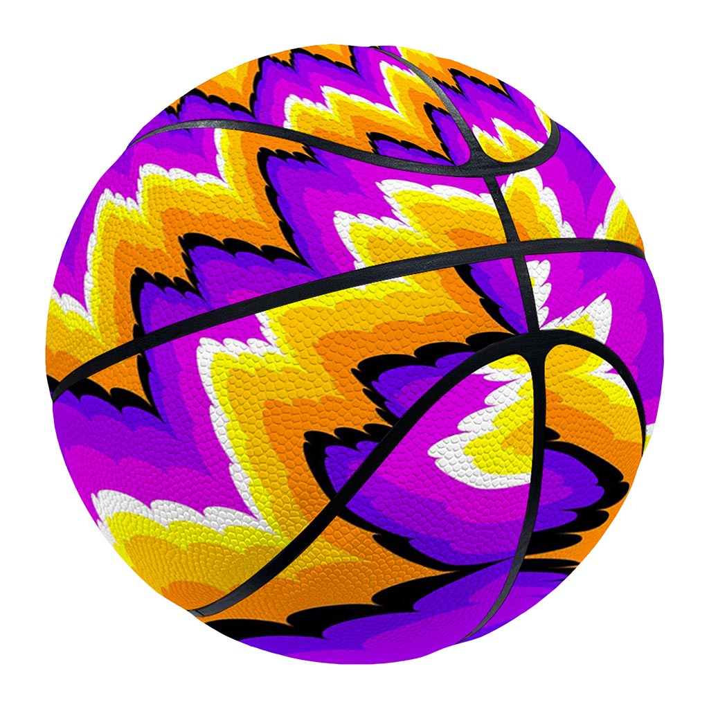 Spiral Expansion Moving Optical Illusion Basketball