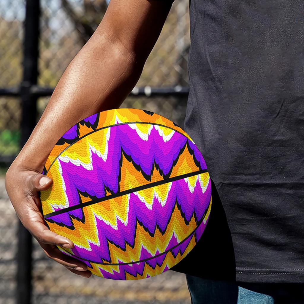 Spiral Expansion Moving Optical Illusion Basketball