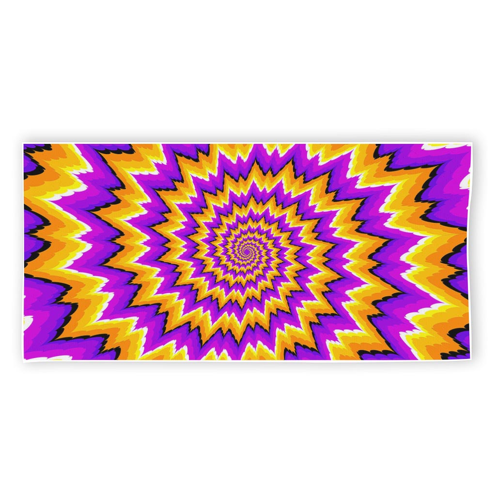 Spiral Expansion Moving Optical Illusion Beach Towel