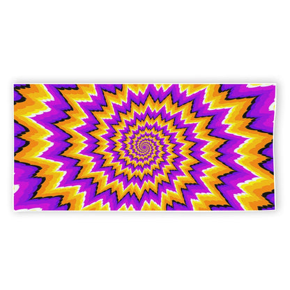 Spiral Expansion Moving Optical Illusion Beach Towel