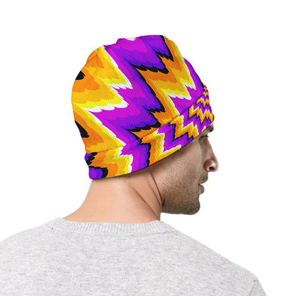 Spiral Expansion Moving Optical Illusion Beanie