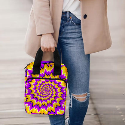 Spiral Expansion Moving Optical Illusion Bible Tote Bag