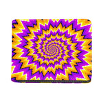 Spiral Expansion Moving Optical Illusion Bifold Wallet