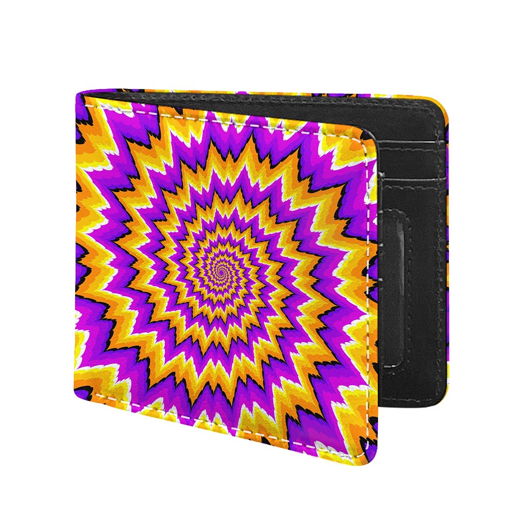 Spiral Expansion Moving Optical Illusion Bifold Wallet