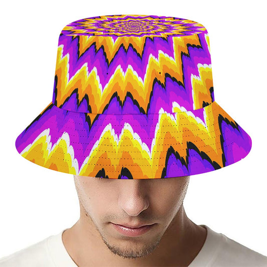 Spiral Expansion Moving Optical Illusion Bucket Hat